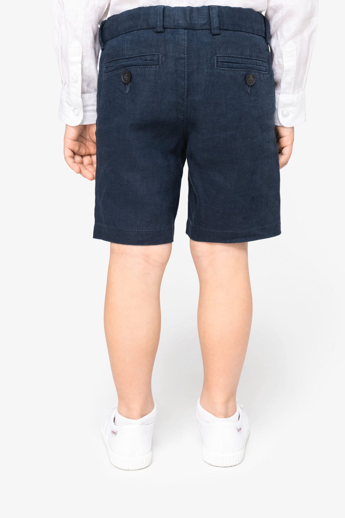 Spasso SP709 Linnen bermuda Jongen