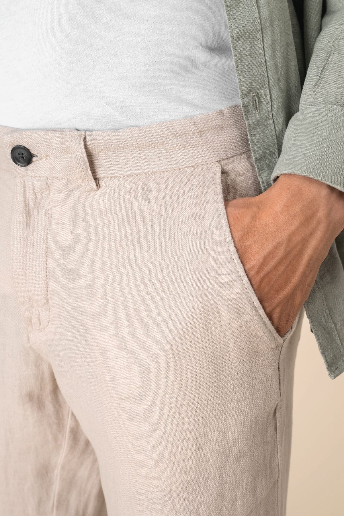 Spasso SP710 Linnen broek heren