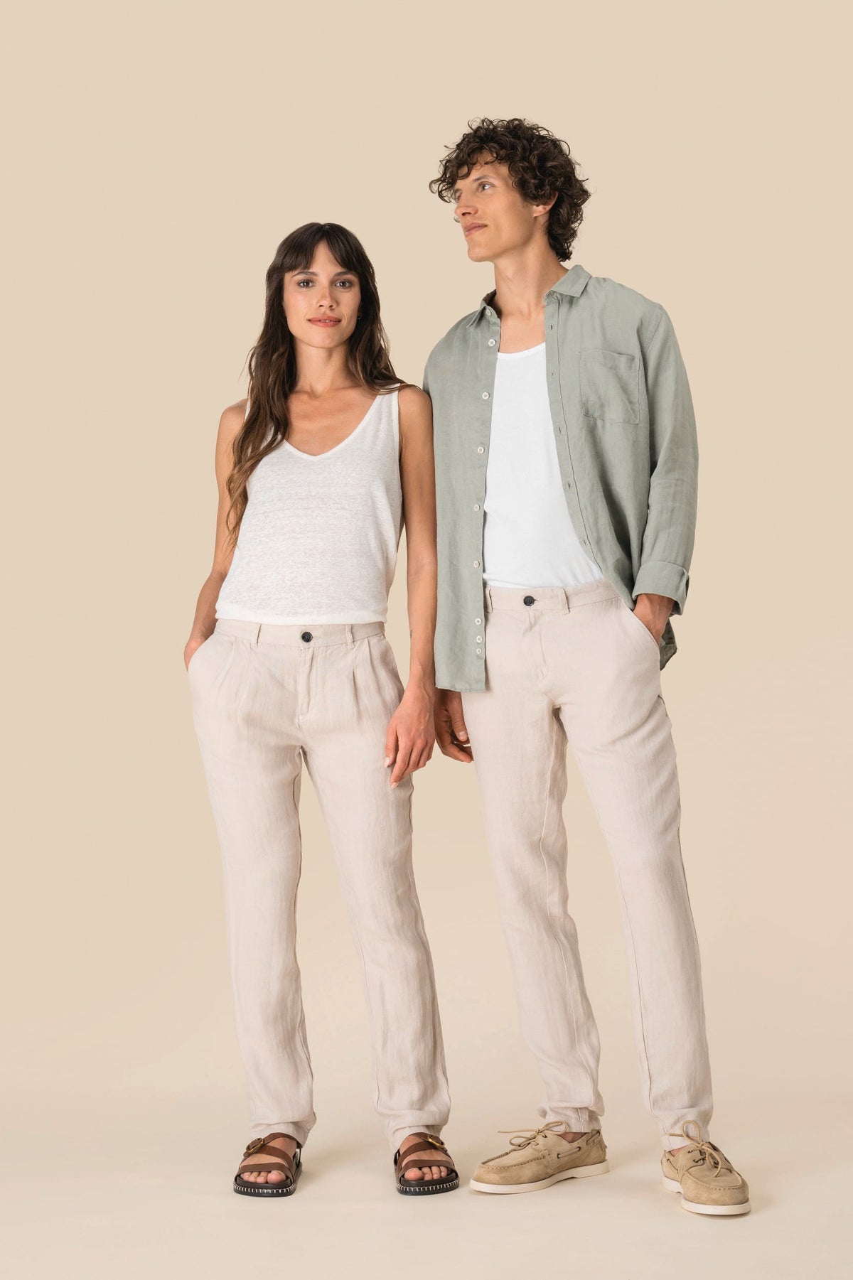 Spasso SP710 Linnen broek heren