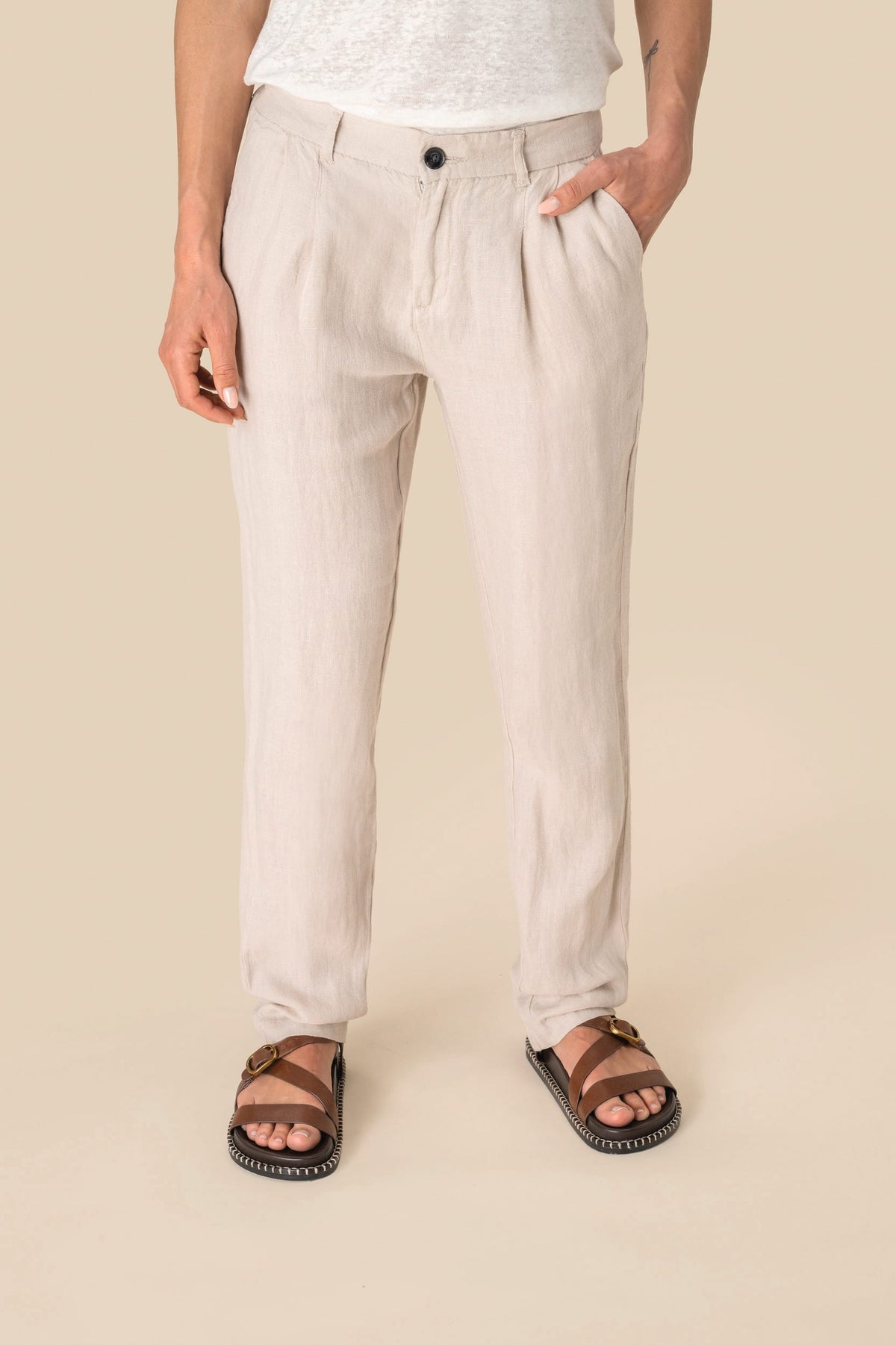 Spasso SP712 Linnen broek dames