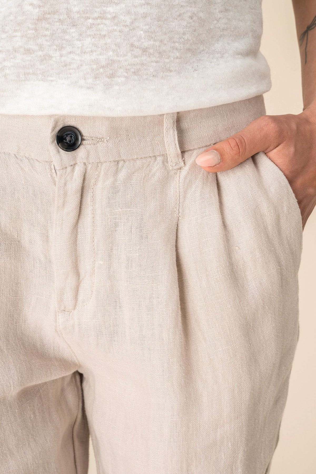 Spasso SP712 Linnen broek dames