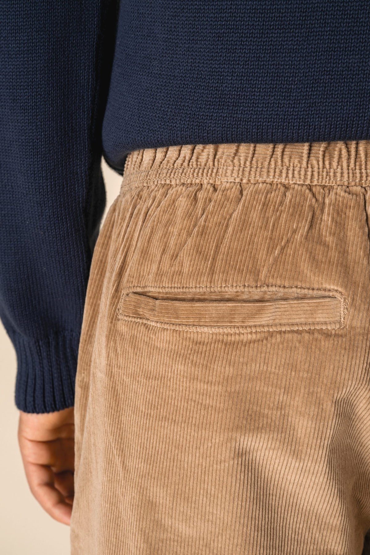 Spasso SP742 Ecologische bermuda van ribfluweel