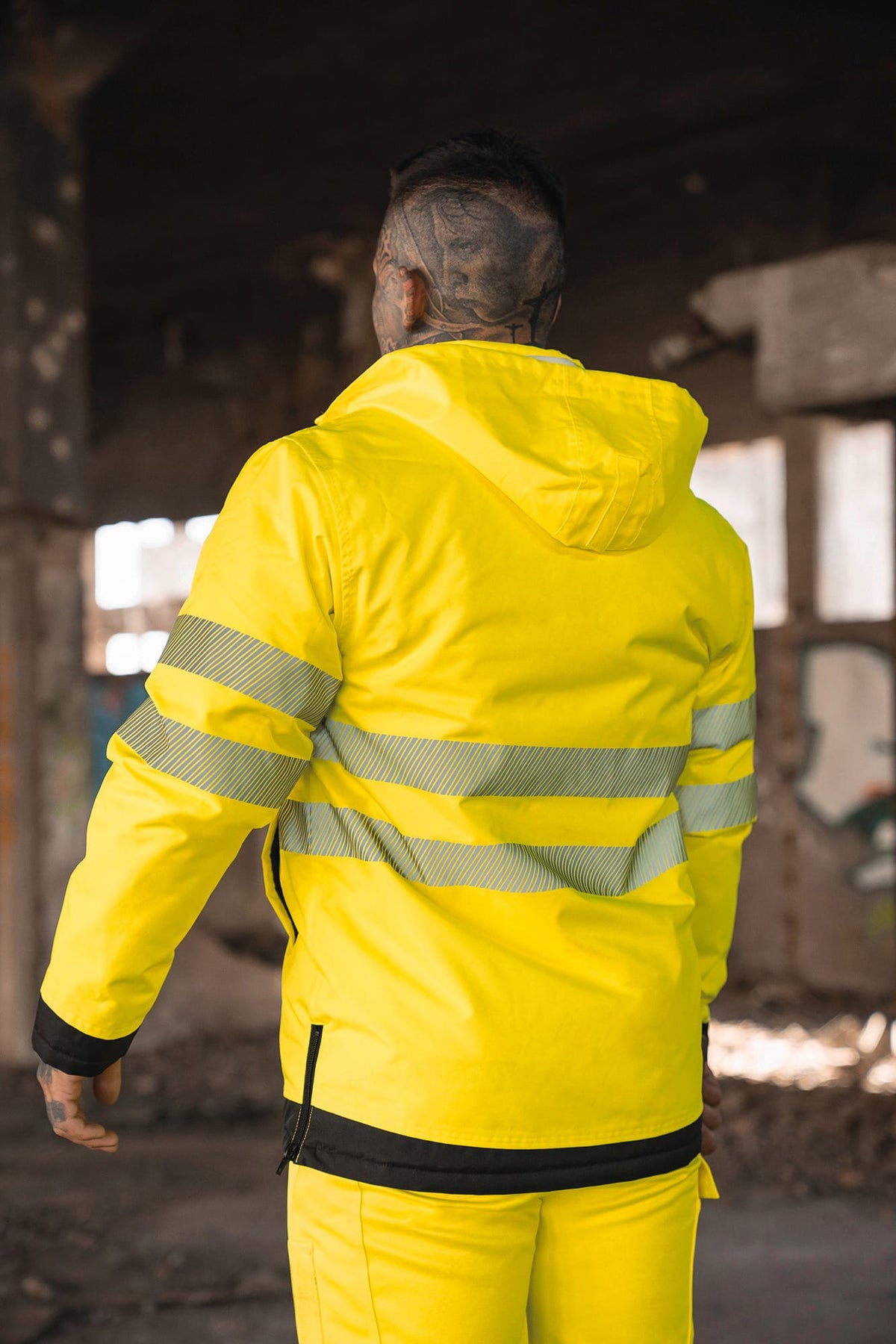 Korntex® TXEOSP Hi-Vis Parka met zwarte borstzak