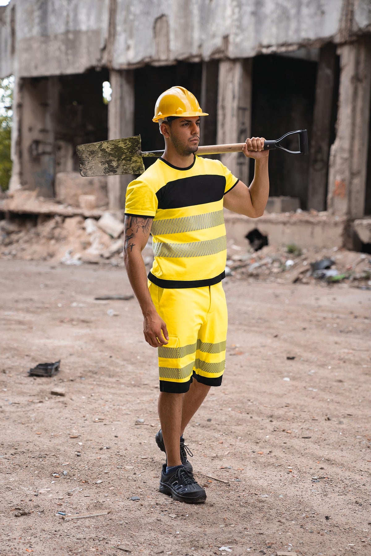 Korntex® TXEOST Hi-Vis T-shirt met zwarte borstzak