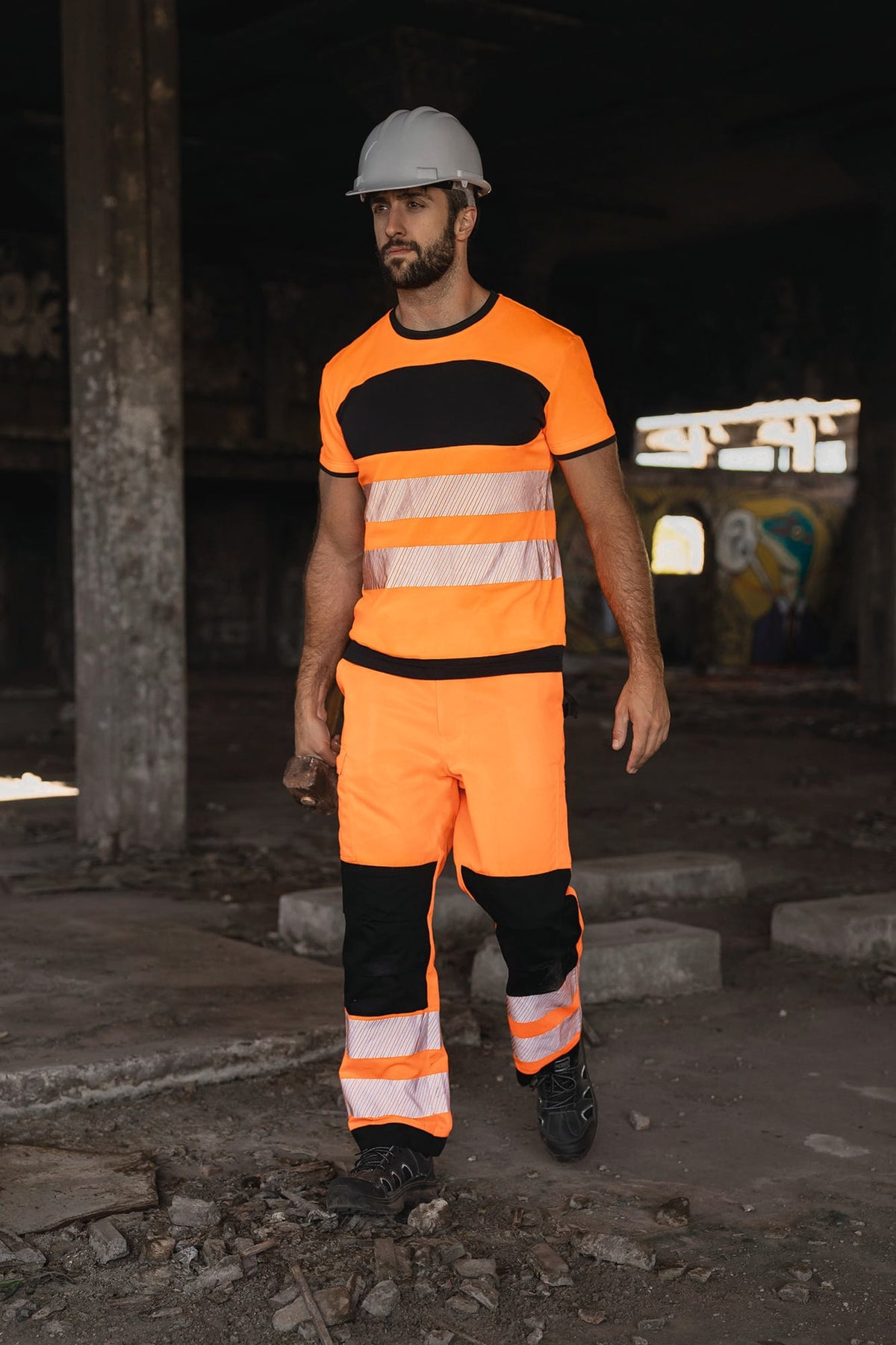 Korntex® TXEOST Hi-Vis T-shirt met zwarte borstzak