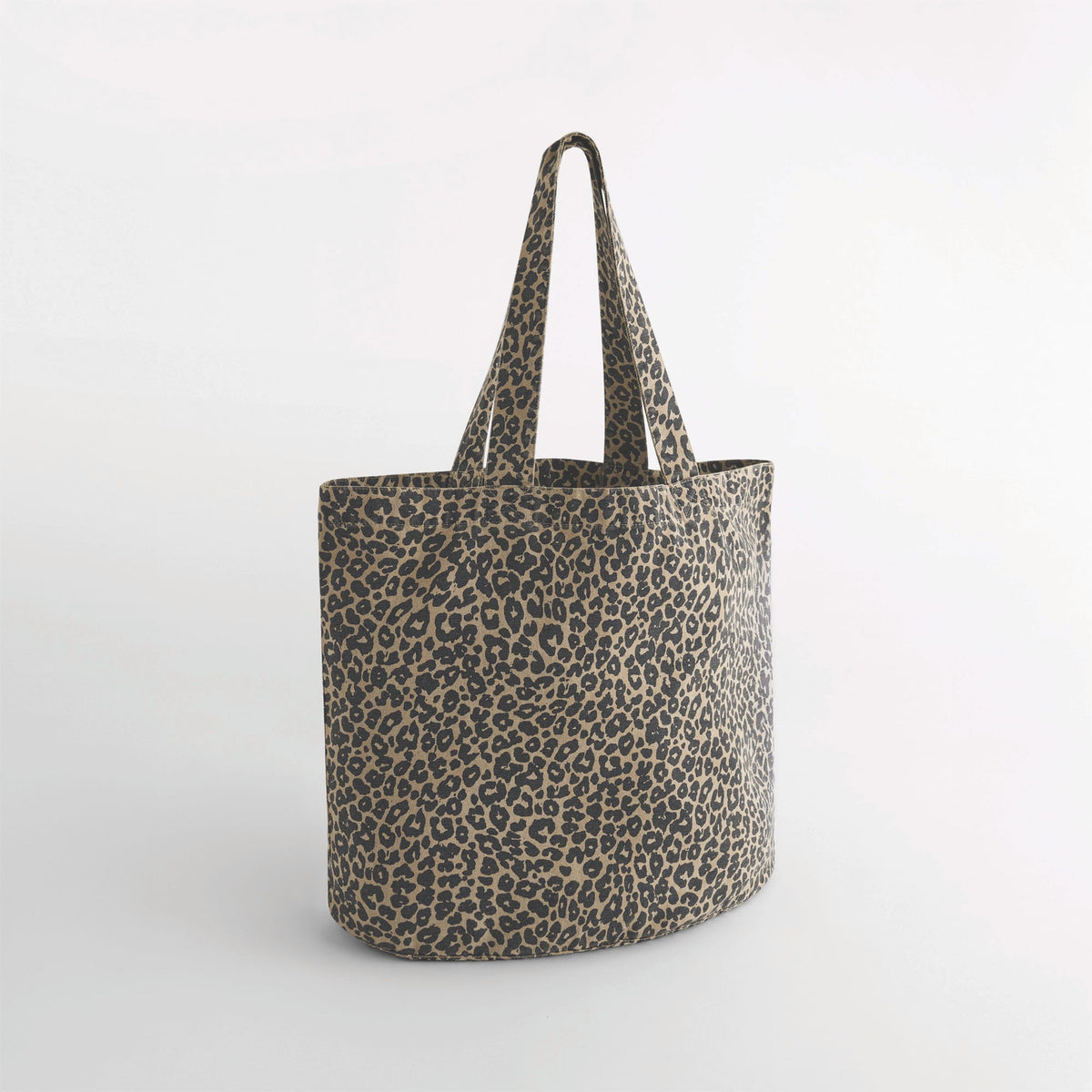 Westford Mill W335 Canvas cabas tas met luipaardprint